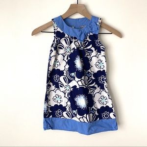 Gymboree Blue and White Floral Kids Dress